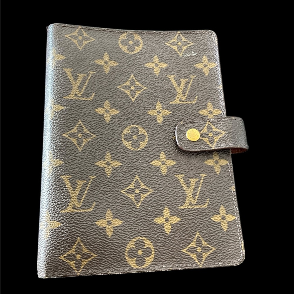 Louis Vuitton Monogram Ring Agenda and Day Timer and cover.
